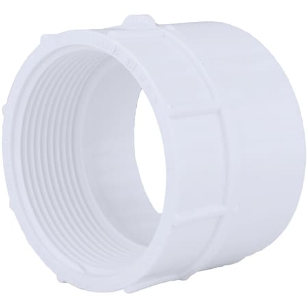 Charlotte Pipe And Foundry 2 In. Hub x 2 In. FPT Schedule 40 DWV PVC Adapter PVC 00101  1000HA